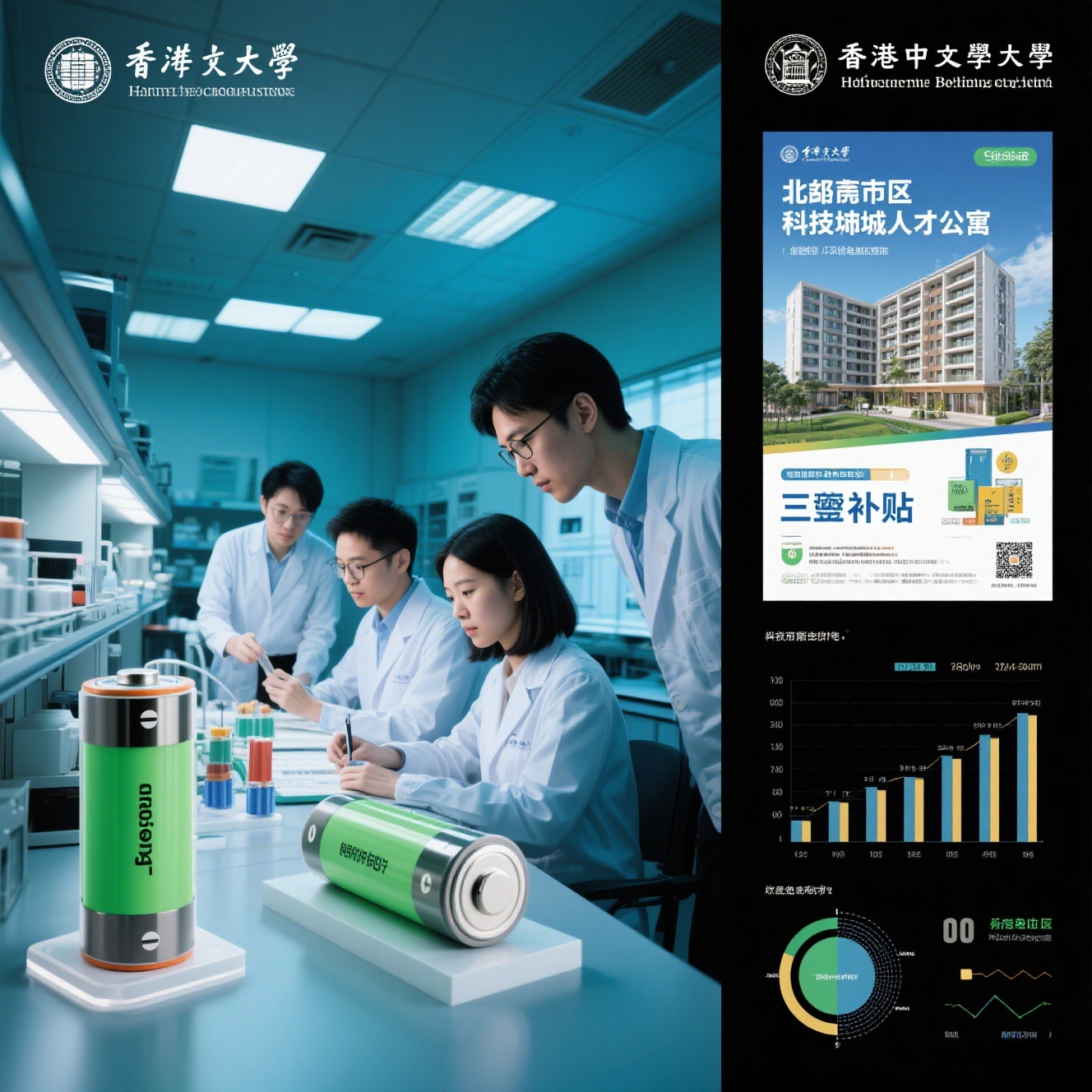 高才通人才助力香港科创生态，博士团队研发新型电池材料