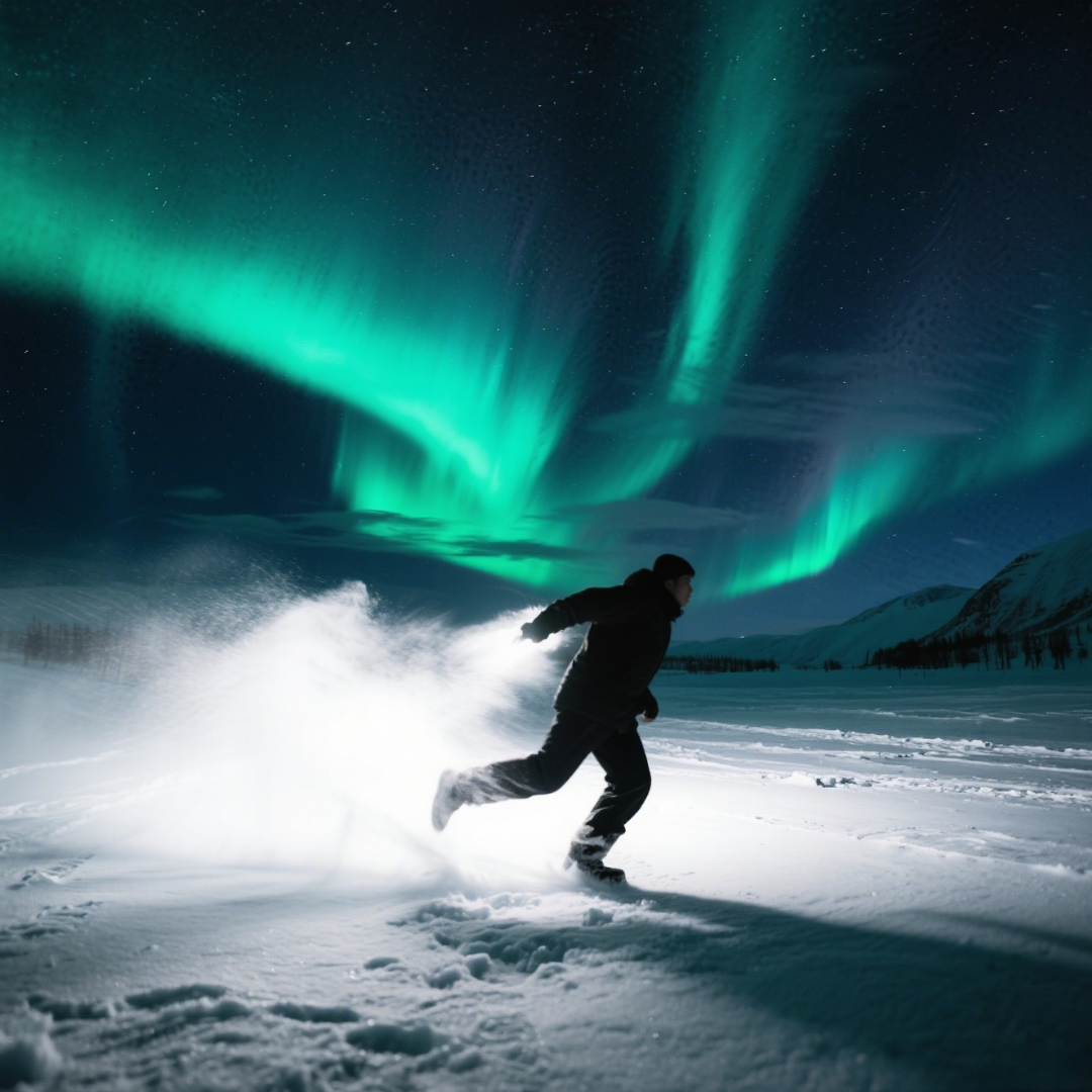 《加拿大 “极光骑行” 活动风靡 ：在冰雪与极光中追风》